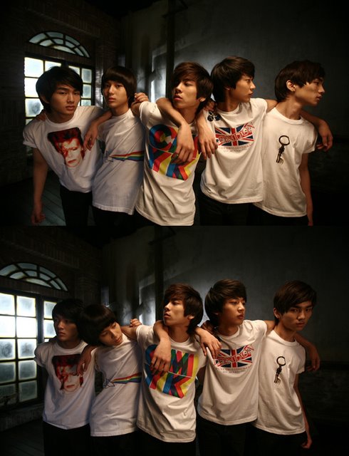 shinee five in the black
