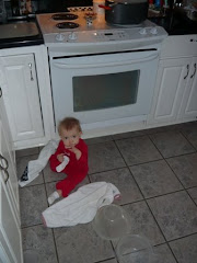 Destroying the kitchen and pulling off my socks, again!