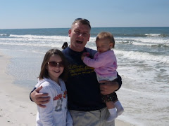 Daddy, Me and Savannah on the Beach at Panama City
