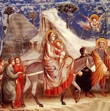 Giotto: Sagrada Famlia hacia Egipto