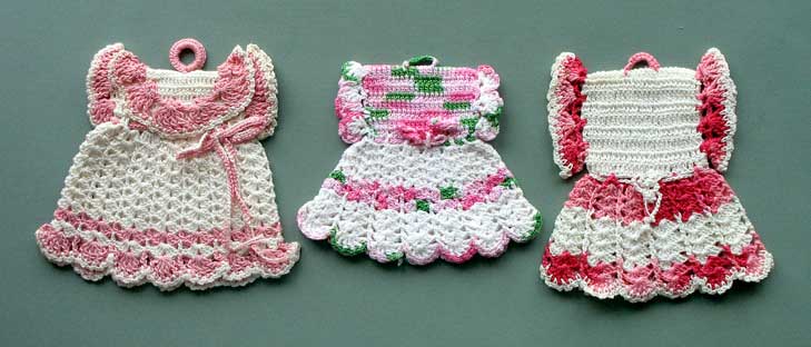 free vintage crochet penguin potholder pattern | Grandmother's