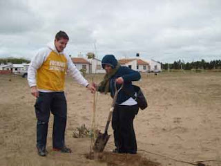 Se plantaron alrededor de cien árboles en el barrio Plan Federal de Costa Azul 3 arboles 2