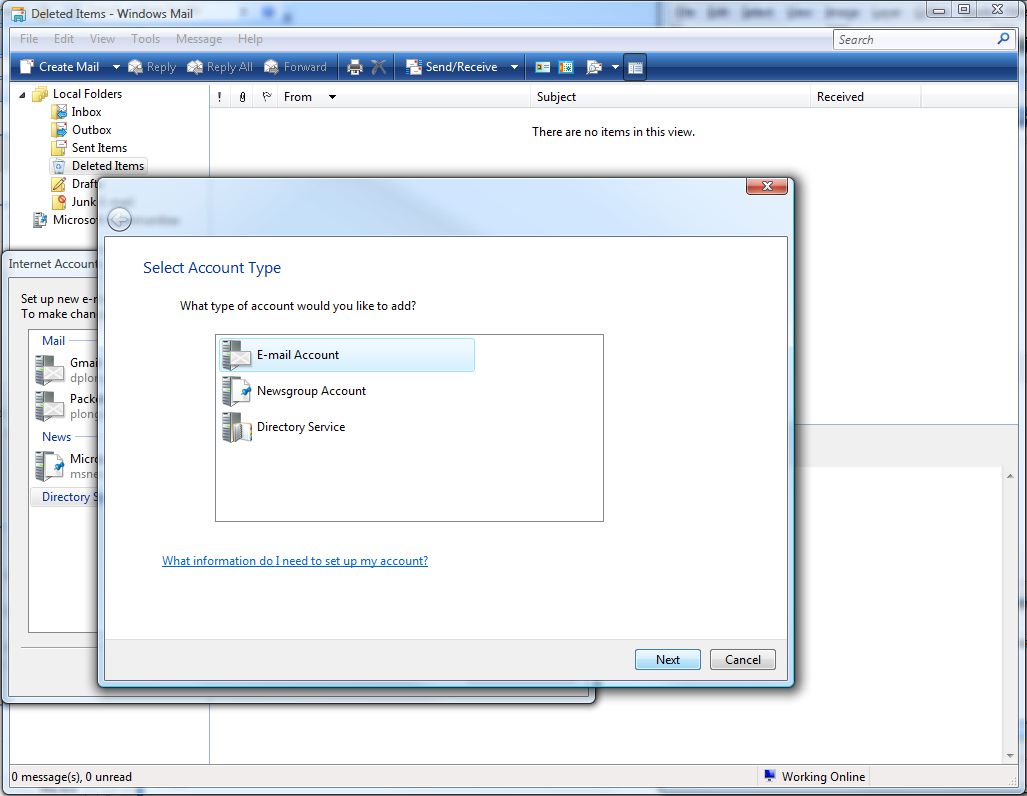 6uold Sending email through Yahoo! with Windows Mail