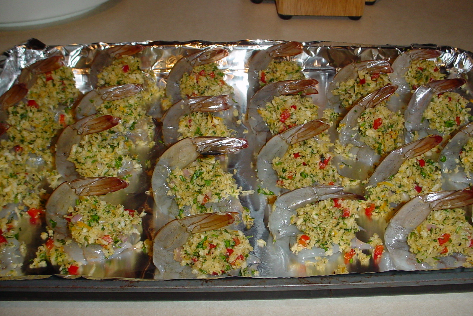 Kearby's Kitchen: Baked Stuffed Shrimp With Remoulade Style Sauce