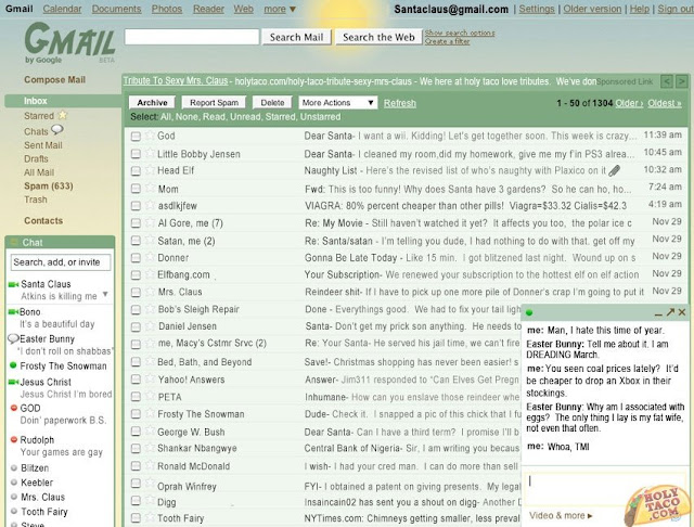 Santa Clauss tiene e-mail? Santa%27s+Gmail+Account