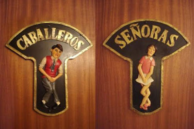 placa de casa-de-banho
