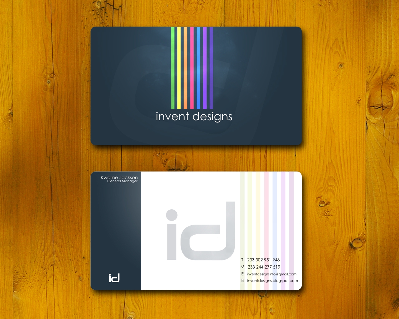 business cards with photo