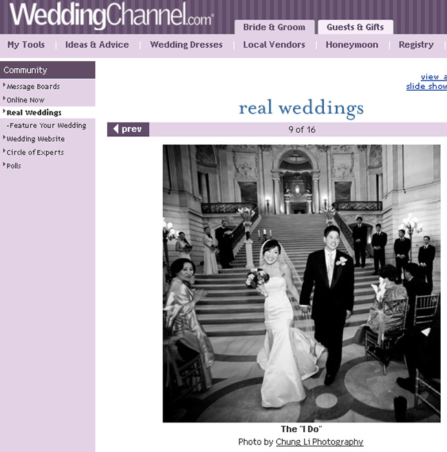 weddingchannel san francisco city hall wedding