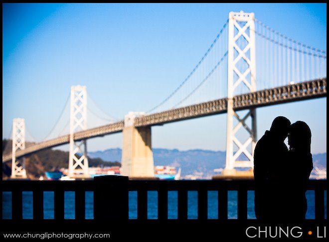 wedding engagement portrait shooting embarcadero
