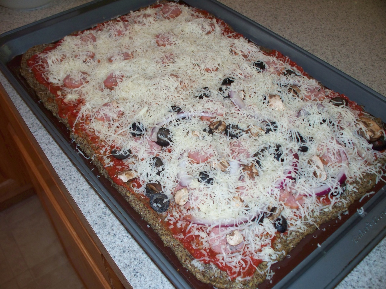 Wringing Out My Sponge Flax Seed Pizza Crust (sugar free • gluten free