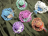 Isabelle's tatted hats from Gina Butler's pattern