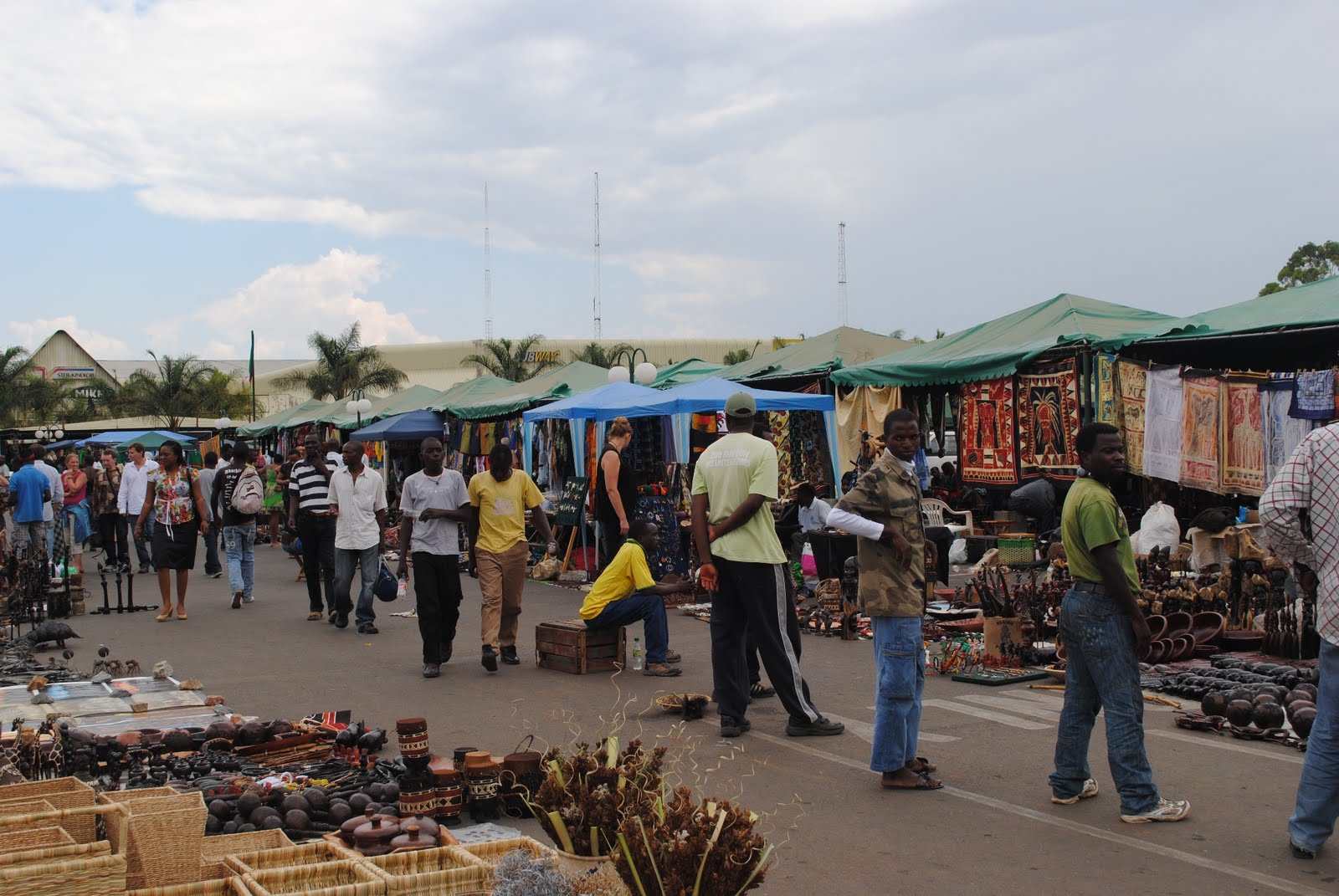 Lubuto Library Project, Lusaka, Zambia Outdoor Market and Indoor Malls