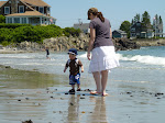 Angie and MyKye on the beach