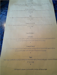 Chowder House's Brunch Menu Page 2 Chowder House's Brunch Menu Page 2