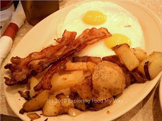 Eggs, Bacon, and Griddled Potatoes Eggs, Bacon, and Griddled Potatoes