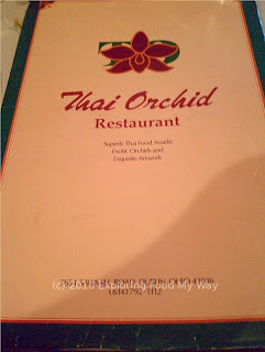 Thai Orchid's Menu Page 1 Thai Orchid's Menu Page 1
