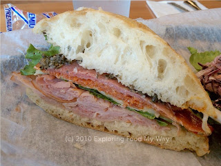 Side Shot of Muffaletta Side Shot of Muffaletta
