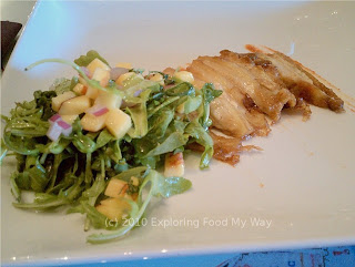 Pork Belly with Arugula Salad and Kimchee Pork Belly with Arugula Salad and Kimchee