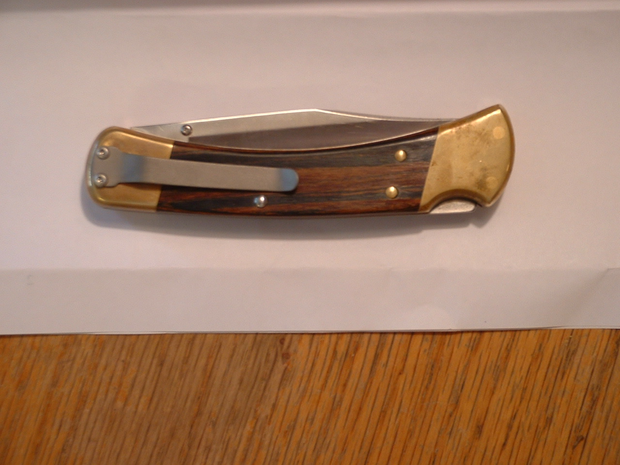 knife work Buck 110 Upgrade adding thumb stud and pocket clip