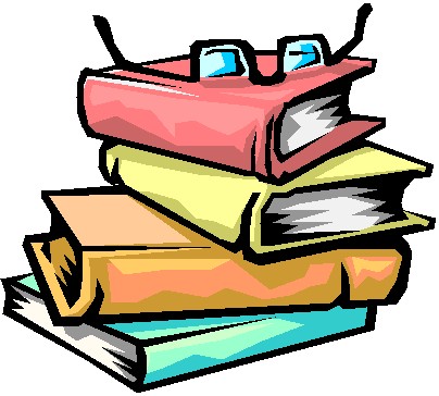 This "stack of fat books" clipart image can be licensed as part of a