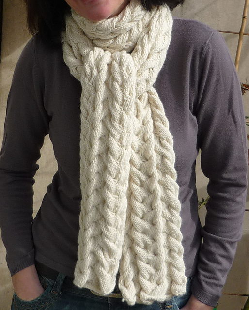 Modification Moday: Cable Scarf - Knitted Bliss