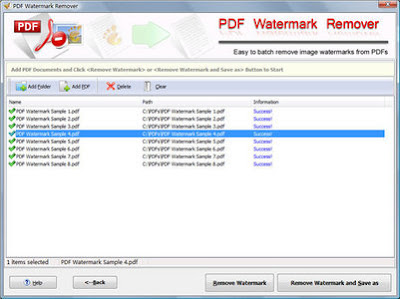 Eliminar imagenes con  PDF Watermark Remover 