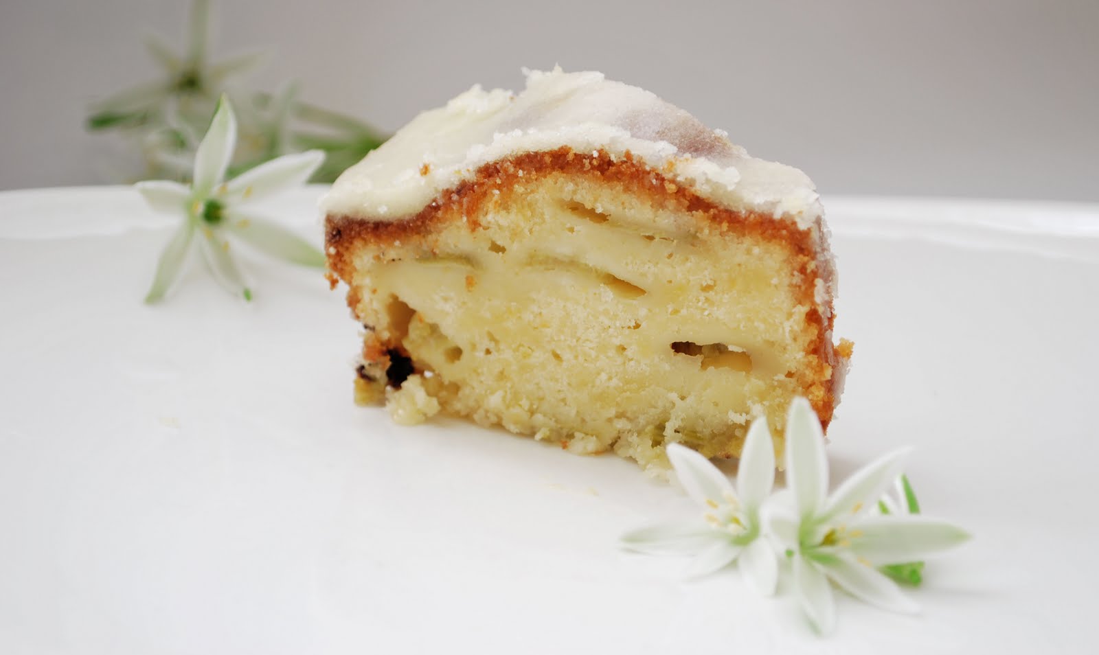 Skinny Zucchini Citronu rabarberu kūka