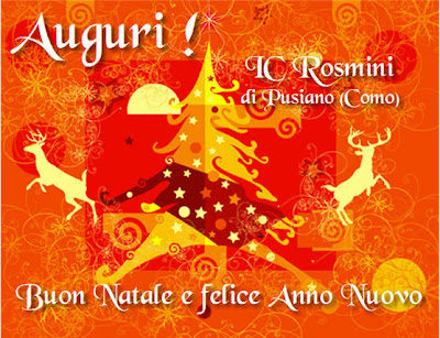 Groetkaart kerstmis vrolijke auguri cartolina spaans Comunicazioni IC Rosmini: dicembre 2008