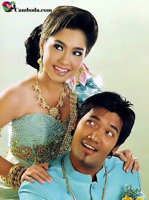 douch sophea and meng bunlo khmer stars in custom dress