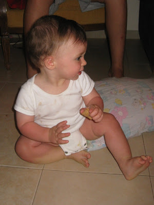 Baby sitting on the floor
