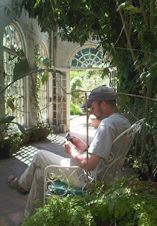 Andy in the orangery