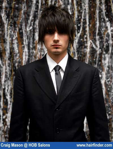 Cool mens long emo hairstyle. Hairstyle Spiky Guys Short Spiky Teen 