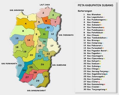 Peta Kabupaten Tegal Lengkap 18 Kecamatan  Sejarah Negara Com