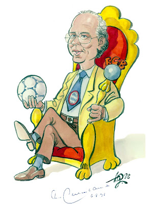 Franz Beckenbauer (Der Kaiser) Caricature only