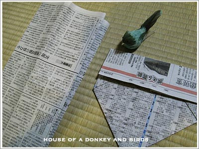 新聞紙の袋 新聞紙の袋