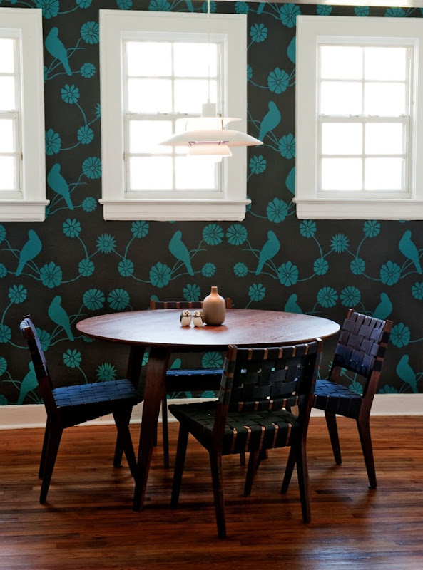 I'm smitten with this ecofriendly wallpaper from Los Angeles's Madison