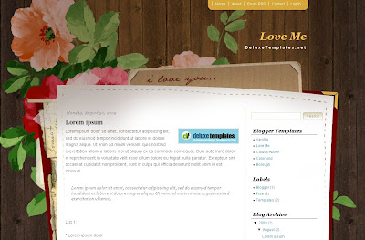 Love Me, the Valentines Day Blogger Theme