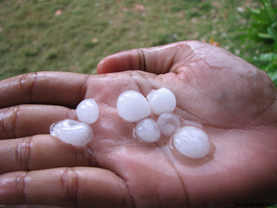 hail stones in karjat
