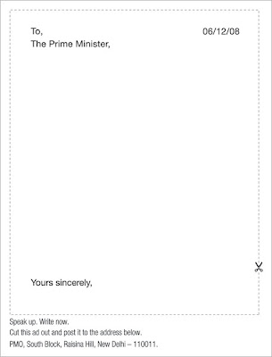 Leo Burnett ad - Write a letter to the Prime Minister