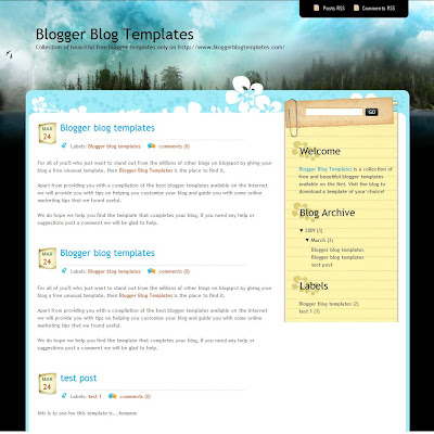 Dark Forest Blogger Theme