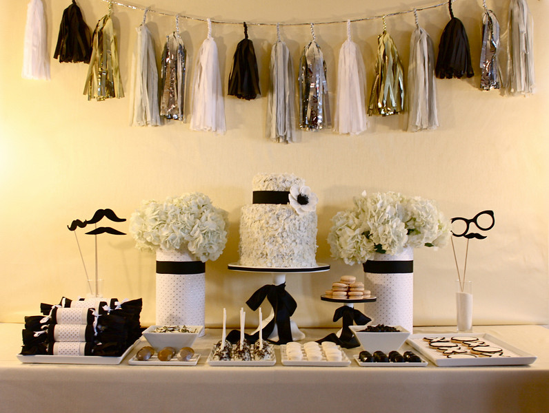 Black and White Dessert Table Divine Party Concepts