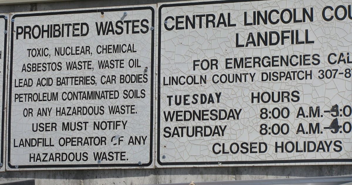 Cokeville New To Cokeville? Lincoln County Landfill Hours