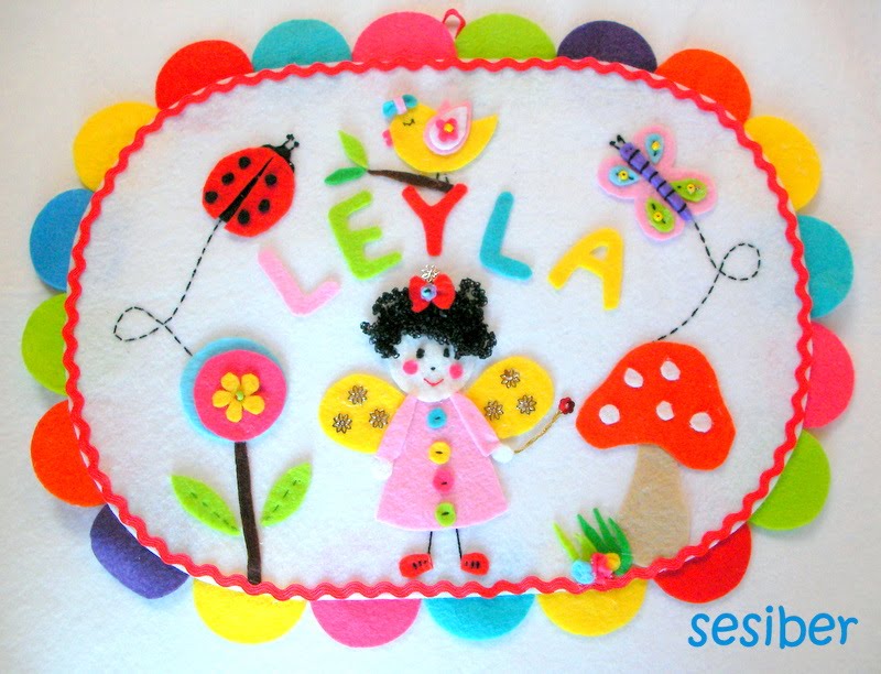 <em>Sesiber</em> Leyla Bebek İçin Yaptığım Kapı Süsü