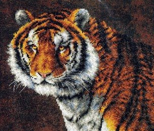 tiger cross stitch
