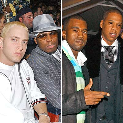 Rappers Eminem, Jay-Z and Kanye West will do battle during