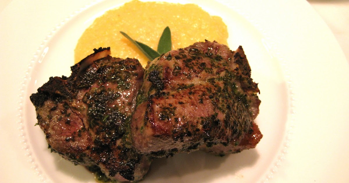 THE MARY BUFFET Roasted Lamb Chops with Creamy Grits