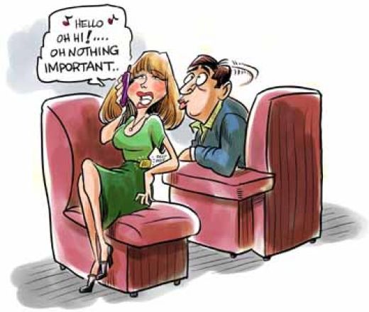 cell phone dating etiquette By tom miller, mon, 2011-03-28 14:52 according to the new york times, people don't use phone any more where once someone would make dozens of calls in a day, we now find the medium to be intrusive and tedious. cell phone dating etiquette By tom miller, mon, 2011-03-28 14:52 according to the new york times, people don't use phone any more where once someone would make dozens of calls in a day, we now find the medium to be intrusive and tedious.