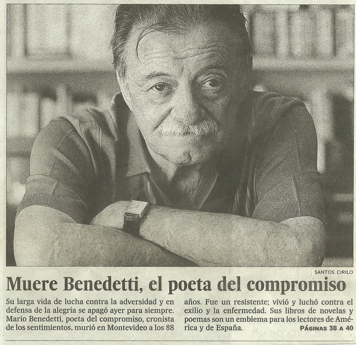 La nube en la boca Mario Benedetti
