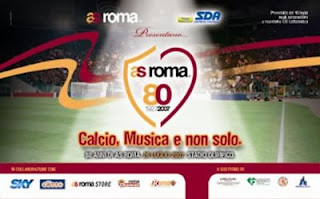 festa 80 anni della roma calcio