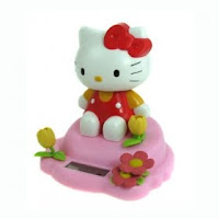 New Solar Powered Cute Hello Kitty Toy